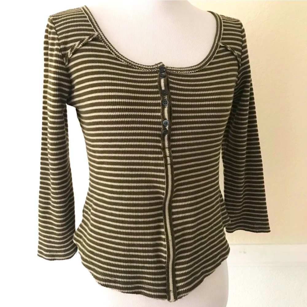 Free People Striped Top Size Medium